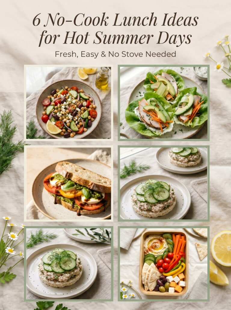6 No-Cook Lunch Ideas for Hot Summer Days