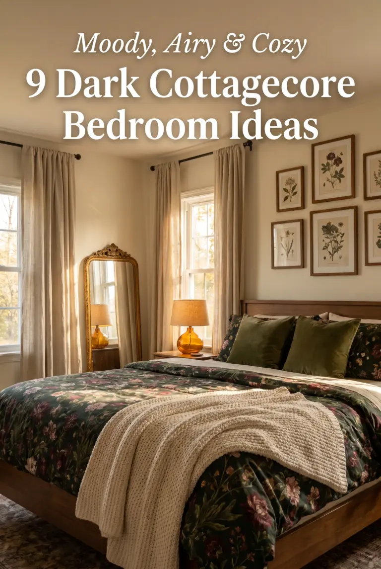 9 Dark Cottagecore Bedroom Ideas for a Moody, Airy Retreat