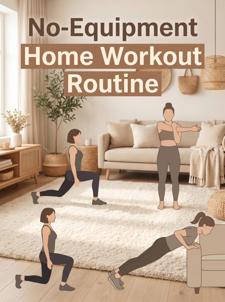 A Simple No-Equipment Home Workout Routine for Busy Days