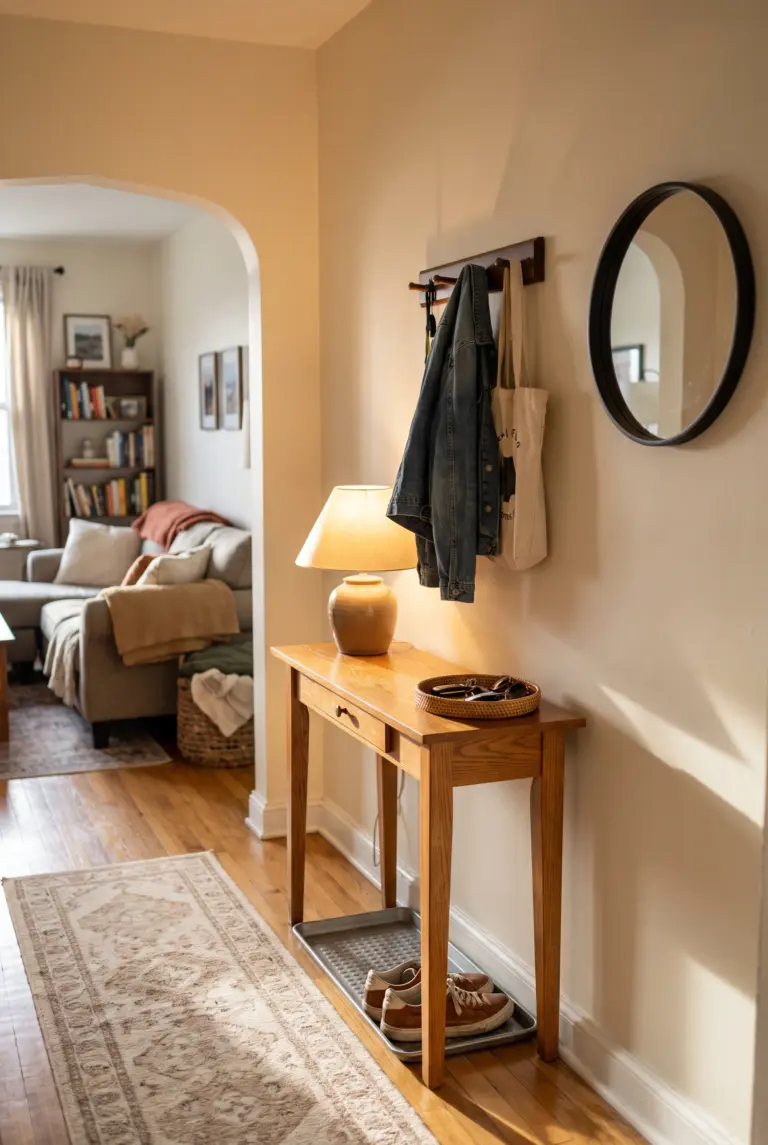7 Small Entryway Organization Ideas for Apartments Without a Foyer